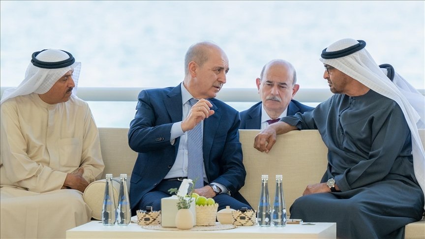 ترک پارلیمنٹ کے اسپیکر اور متحدہ عرب امارات کے صدر  کی ملاقات