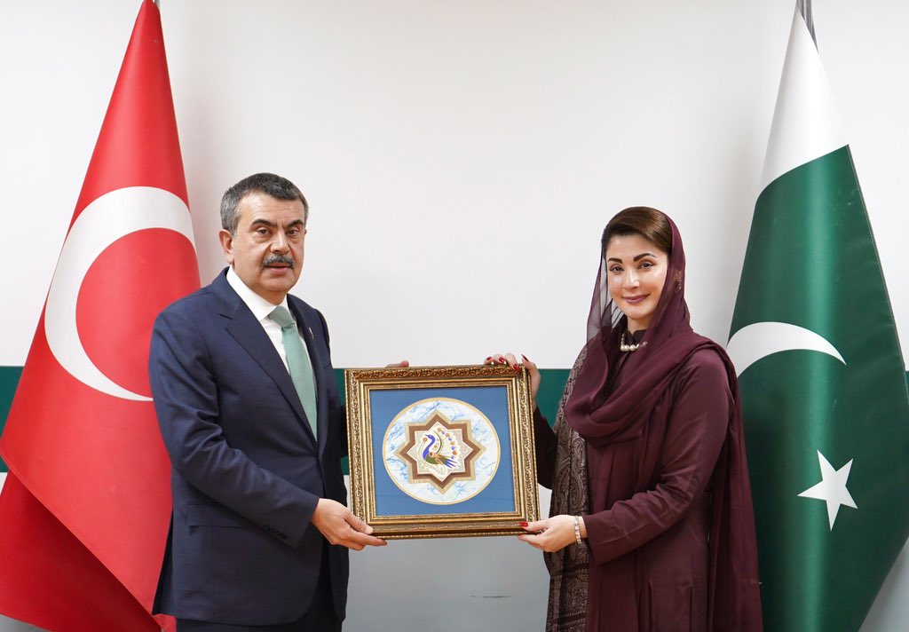 ترکیہ کے وزیر تعلیم ڈاکٹر یوسف تکین کی وزیراعلی پنجاب مریم نواز سے ملاقات