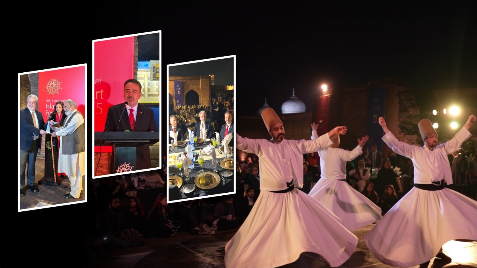 شاہی قلعہ لاہور میں اسلامک آرٹ فیسٹول کا افتتاح ، ترک رقص درویش کا شاندار مظاہرہ