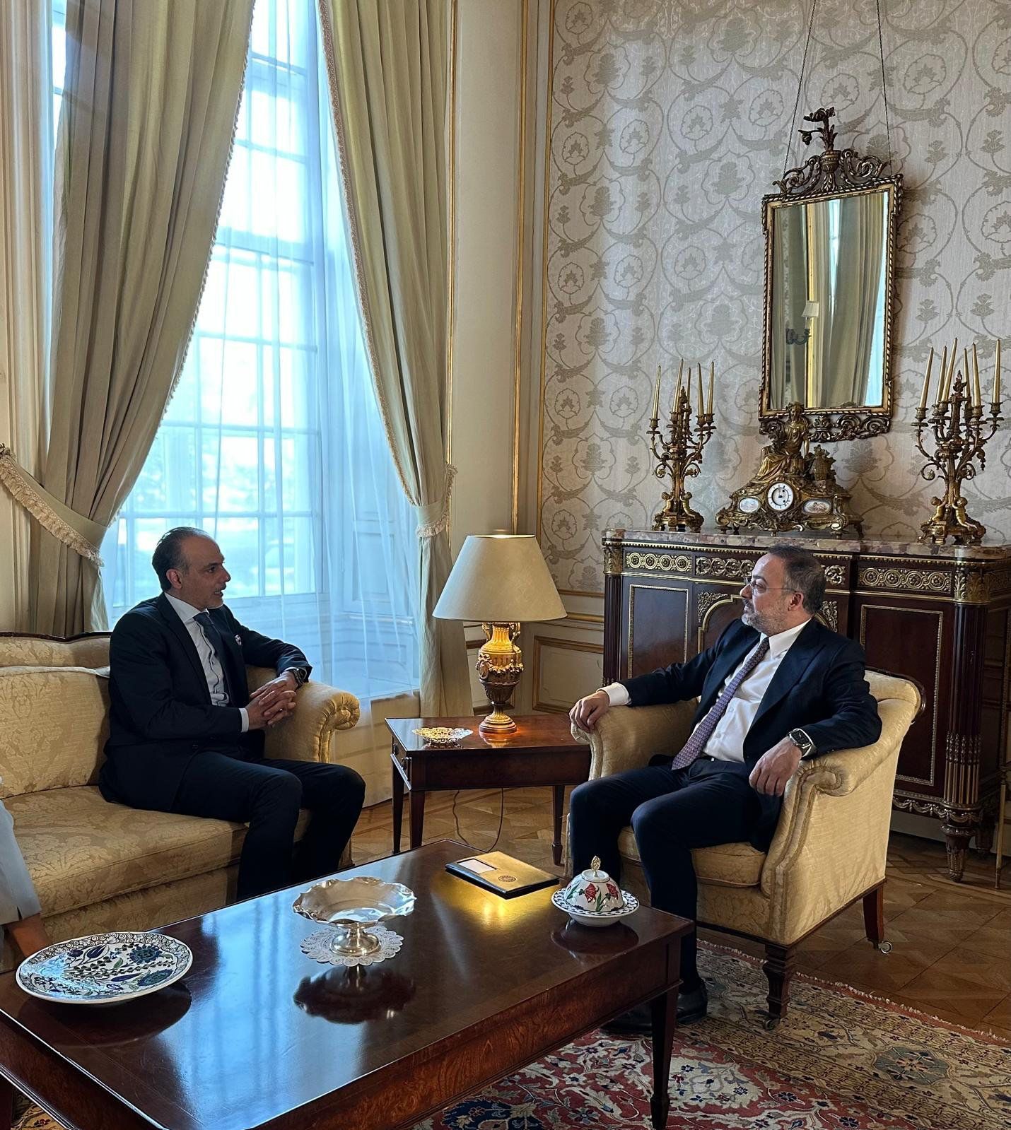 Turkish Deputy Foreign Minister Nuh Yılmaz Meets Palestinian Ambassador in The Hague