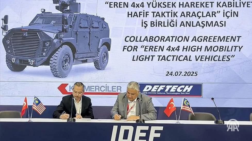 ترکیہ اور ملائیشیا مشترکہ طور پر جدید جنگی بکتر بند گاڑی تیار کریں گے