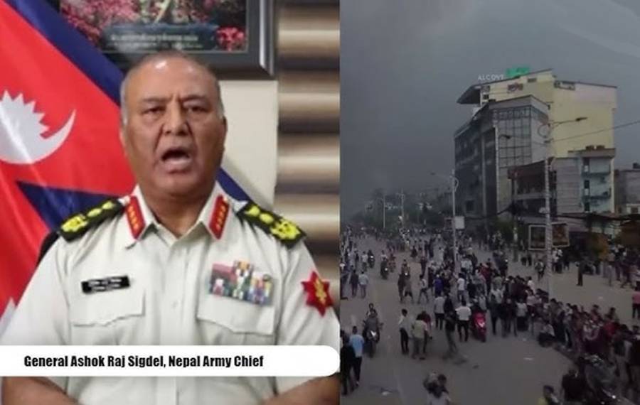 نیپال میں فوج نے اقتدار سنبھال لیا، آرمی چیف کا قوم سے خطاب