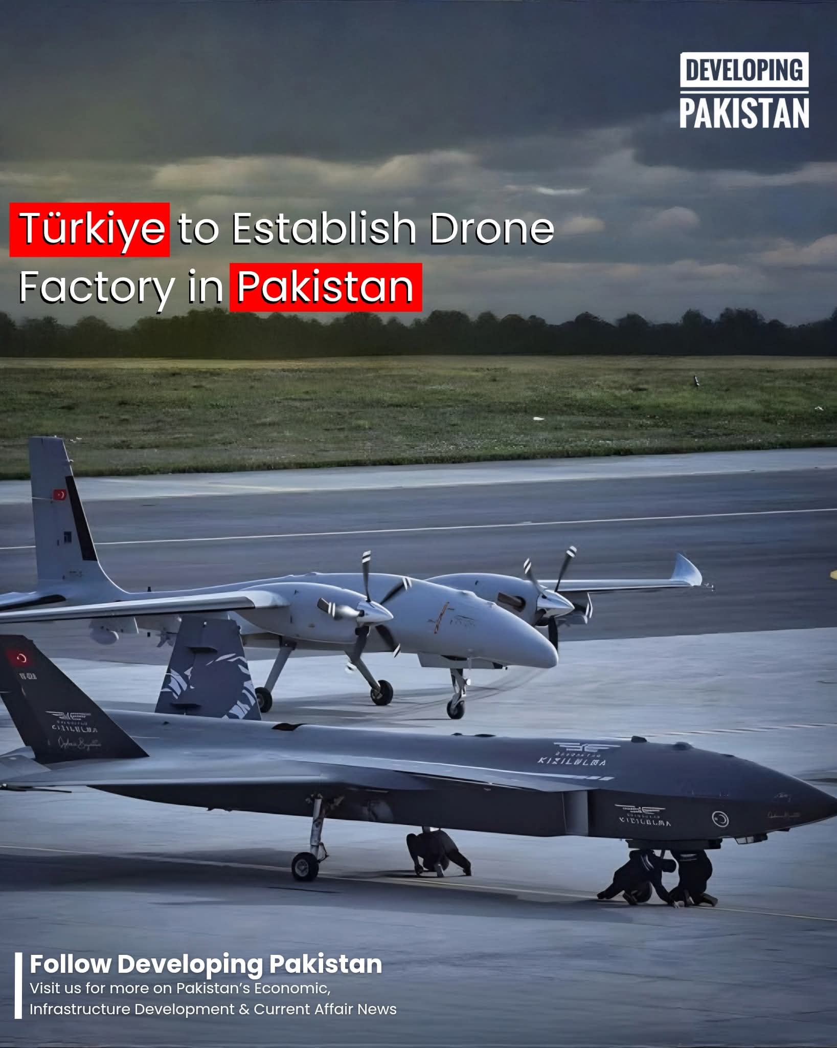 ترکیہ کا پاکستان میں جدید ڈرون فیکٹری قائم کرنے کا فیصلہ — دفاعی تعاون کے نئے دور کا آغاز