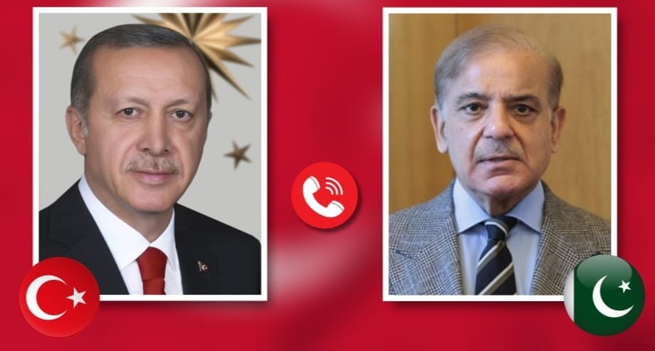 صدر طیب ایردوان اور وزیر اعظم پاکستان شہباز شریف کا ٹیلیفونک رابطہ؛ خطے کے حالات اور دو طرفہ تعلقات پر گفتگو