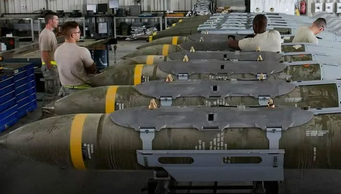 امریکا کا اسرائیل کو 151 ملین ڈالرکے بم فروخت کرنے کا فیصلہ